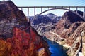 View of Hoover Dam and infrastructure