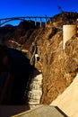 View of Hoover Dam and infrastructure