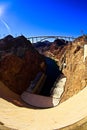 View of Hoover Dam and infrastructure Royalty Free Stock Photo