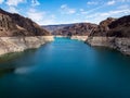 Lake Mead, Low Water Level, Colorado River, Hoover Dam View Royalty Free Stock Photo