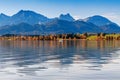 Hopfensee lake.Bavaria, Germany