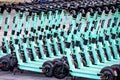 View on Hoppy shared dockless scooters Royalty Free Stock Photo