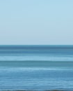 View of the horizon with the sea showing almost every shade of blue that we can see