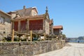 View on the Horreos de Combarro in Galicia, Spain