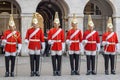 Changing of the Guard Parade in London, England on a Sunny Summer Day Royalty Free Stock Photo