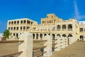 Horses Stables with blue sky, Souq Waqif in Doha, Qatar. Royalty Free Stock Photo