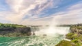 View at the Hoseshoe falls of Niagara Falls in Canada Royalty Free Stock Photo