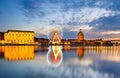 Ferries Wheel river. Toulouse, France Royalty Free Stock Photo