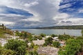 View from the Hot spring Lake Toba