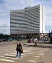 View of the hotel Azimut (formerly Arctic) in Murmansk