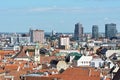 View of the Hotel Kyjev centre and aerial view of the city, Bratislava, Slovakia Royalty Free Stock Photo