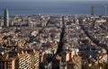 View of houses of Barcelona city Royalty Free Stock Photo