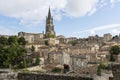View on Houses and Church Winedistrict Saint-Emilion Royalty Free Stock Photo