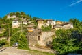View at houses in Gjirokaster Royalty Free Stock Photo