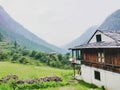 House.Beautifull view of the houses on the mountain Royalty Free Stock Photo