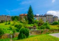 View of houses of the old town of Bregenz, Austria....IMAGE Royalty Free Stock Photo
