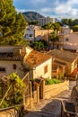 View of the houses of the seaside town of Paguera, Mallorca island