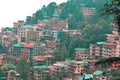 View of houses in shimla in india