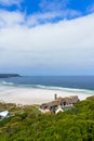 View of Hout Bay Beach, Cape Town, South Africa. Vertical.