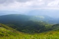 View from Hoverla in the Carpathians mountains, Ukraine