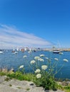 View of Howth Harbour, Lighthouse and Marina. Dublin, Ireland