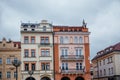 View of Hradec Kralove main square, Czech architecture Royalty Free Stock Photo