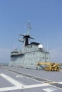 View of the HTMS Chakri Naruebet Ship with bluesky