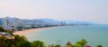 A View of Hua Hin Beach from Wat Takiab Hill