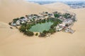 View of the Huacachina oasis in Ica Royalty Free Stock Photo