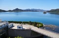 View of Huairou Reservoir in Beijing Royalty Free Stock Photo