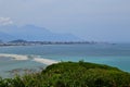 View of Hualien County from 77 highland at Hualien Royalty Free Stock Photo