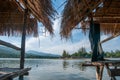 View of Huay Tung Tao Lake in Chiang Mai, Thailand