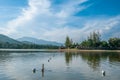 View of Huay Tung Tao Lake in Chiang Mai, Thailand