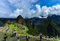 View Huayna Picchu 50 -Cusco-Peru-tourists Royalty Free Stock Photo