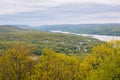 View of the Hudson River from Bear Mountain State Park, New York Royalty Free Stock Photo