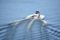 View of the Hudson River from Walkway over the Hudson, in Poughkeepsie, New York Royalty Free Stock Photo