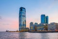 View from Hudson River Waterfront Walkway, Jersey City. Royalty Free Stock Photo