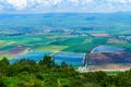 Hula Valley landscape, in Northern Israel Royalty Free Stock Photo