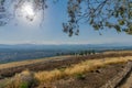 View of the Hula Valley and upper Galilee Royalty Free Stock Photo