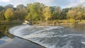 Humber river in fall season in Etobicoke Royalty Free Stock Photo
