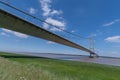 Humber Suspension Bridge on clear day Royalty Free Stock Photo