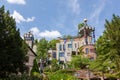 view of Hundertwasser house in Bad Soden, Germany Royalty Free Stock Photo