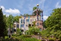 view of Hundertwasser house in Bad Soden, Germany Royalty Free Stock Photo