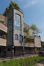 The view of Hundertwasser house in Bad Soden, Germany Royalty Free Stock Photo