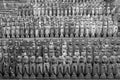 View of hundreds of small statues of the Jizo Bodhisattva at Hase Temple in Kamakura Royalty Free Stock Photo