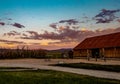 View of The Hunewill Ranch Barn Near Bridgeport, California