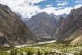 Hushe valley view from Gondogoro La trek, Karakoram, Pakistan Royalty Free Stock Photo