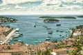 View of Hvar city HDR Royalty Free Stock Photo