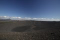 A view of the Hverfjall Volcanic Crater, Iceland