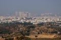 View of Hyderabad cityscape from Golkonda fort walls.